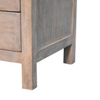 Acid Wash 2-Drawer Open Bedside