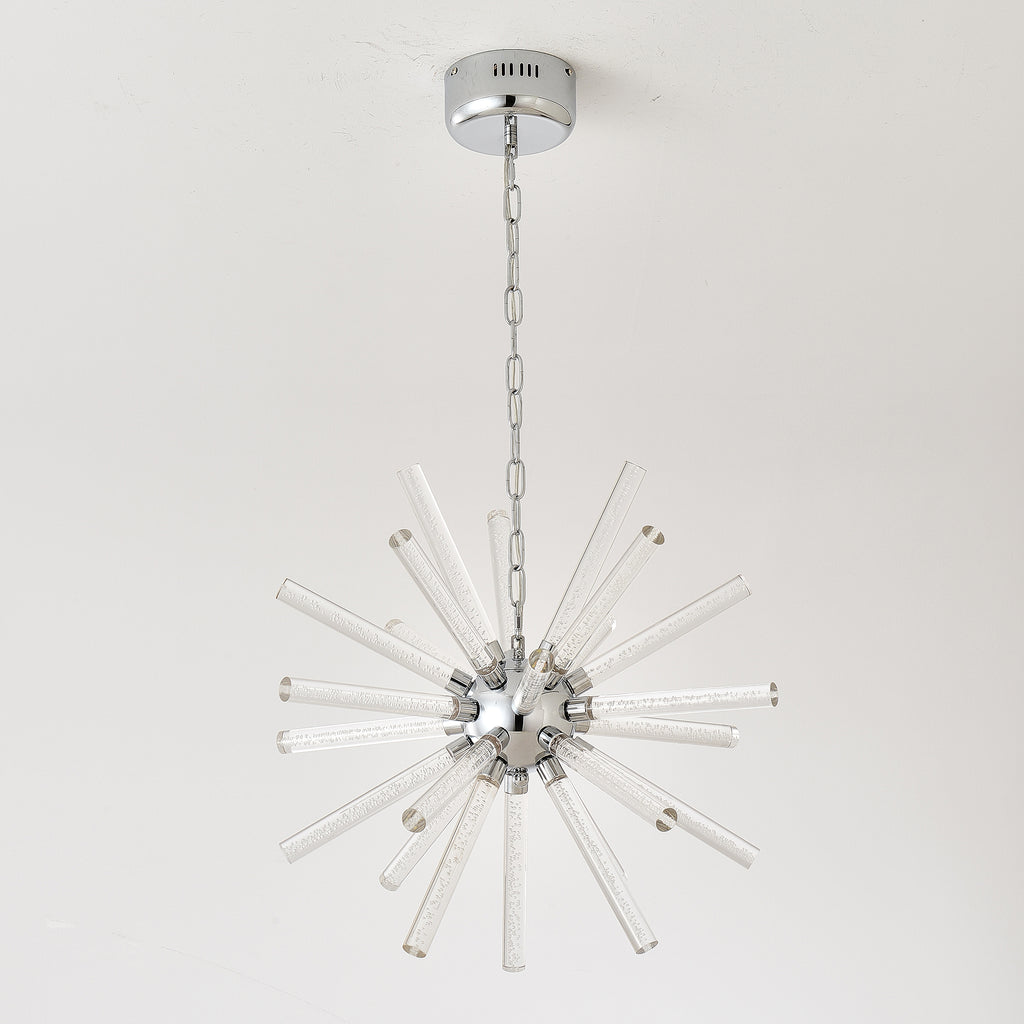 24-Light Bubble Pillar Chandelier