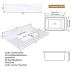 37 Inch Marble Vanity Top