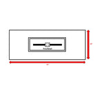 16" H x 42" W Steel Outdoor Fire Pit Table with Lid