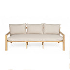 Outdoor Acacia Wood Woven Sofa With Cushions