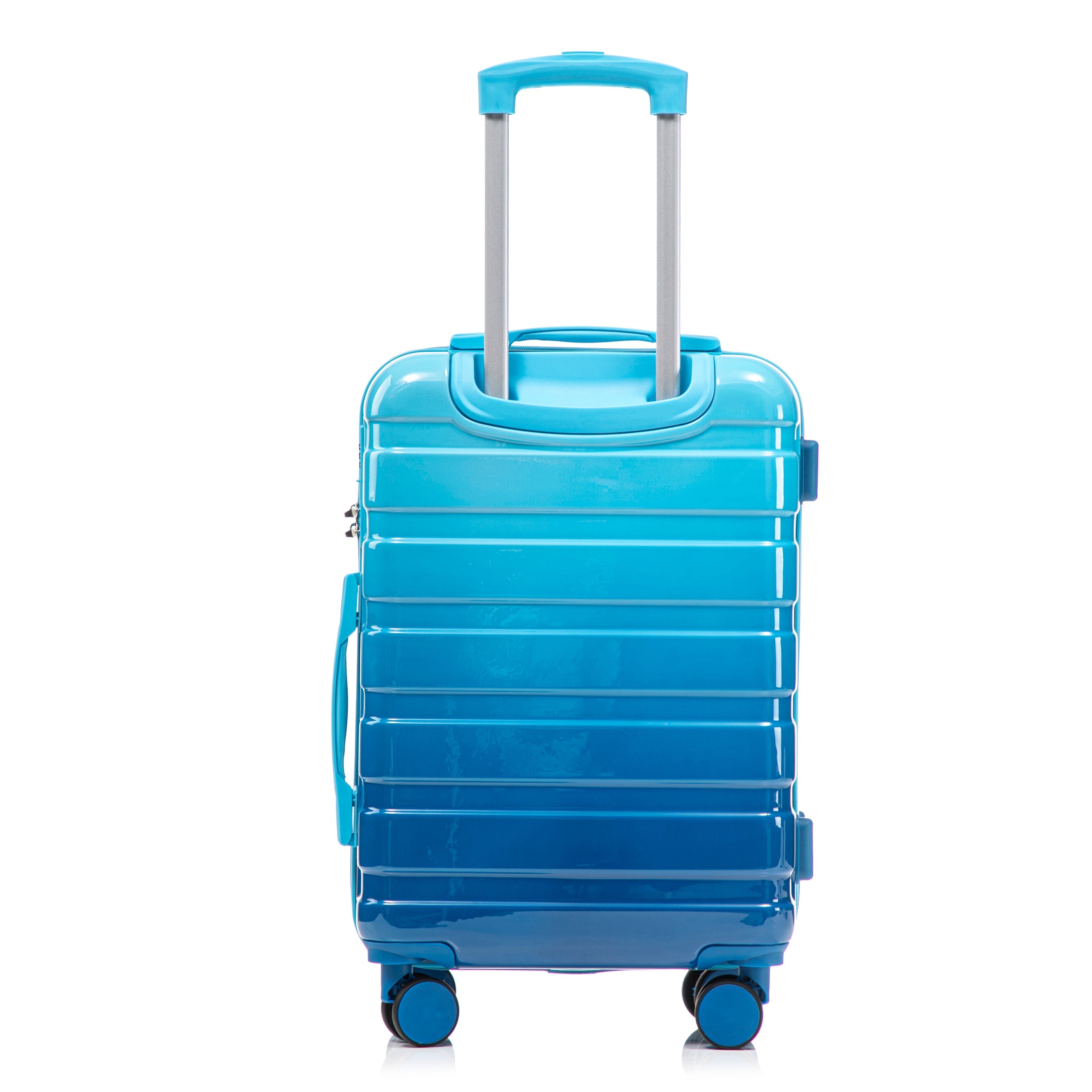 14'/20' 2-Piece PC Spinner Wheel Luggage Set with Gradient Color and Lock