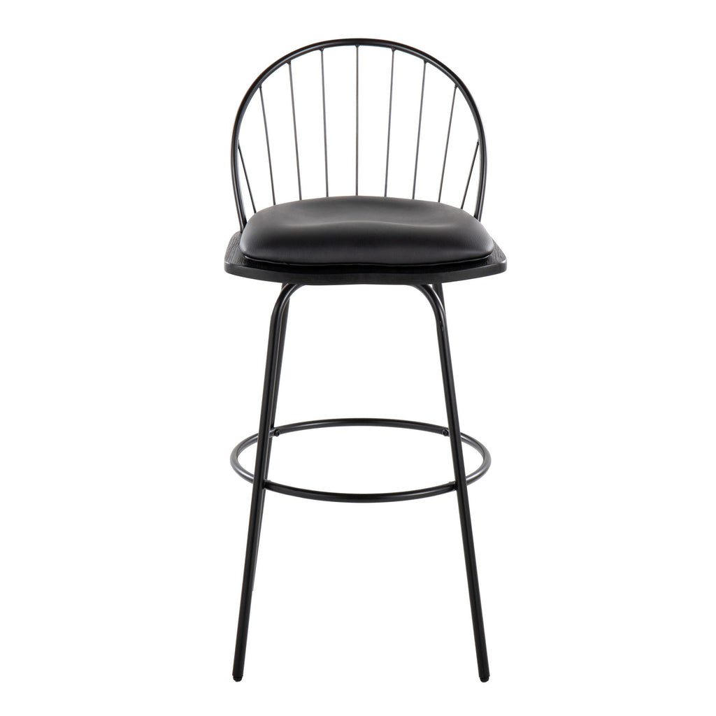 30" Fixed-Height Barstool with Swivel