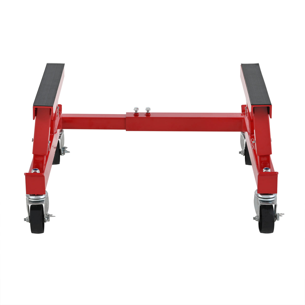 ATV Motorcycle Engine Cradle Dolly, Heavy Duty Iron Frame, Red