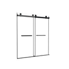 Frameless Double Sliding Shower Door 56-60" W x 74" H