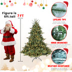 9FT Full-Shape Christmas Tree with 1100 UL Lights
