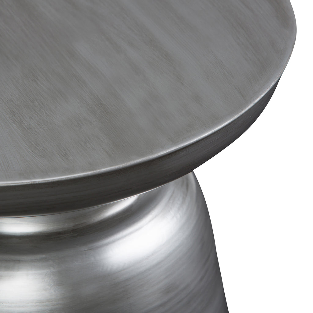 Toby 17 Inch Wide Modern Industrial Metal Accent Table