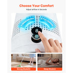 Bladeless Tower Fan with 80° Oscillation and Remote Control