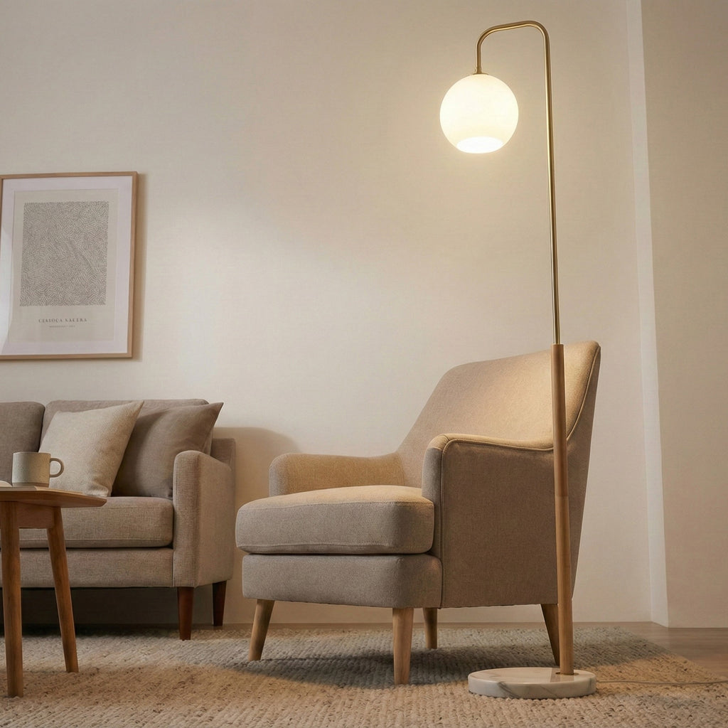 Tall Corner Floor Lamp, Solaris
