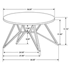 Garfield Cement 3-Piece Round Coffee and End Table Set