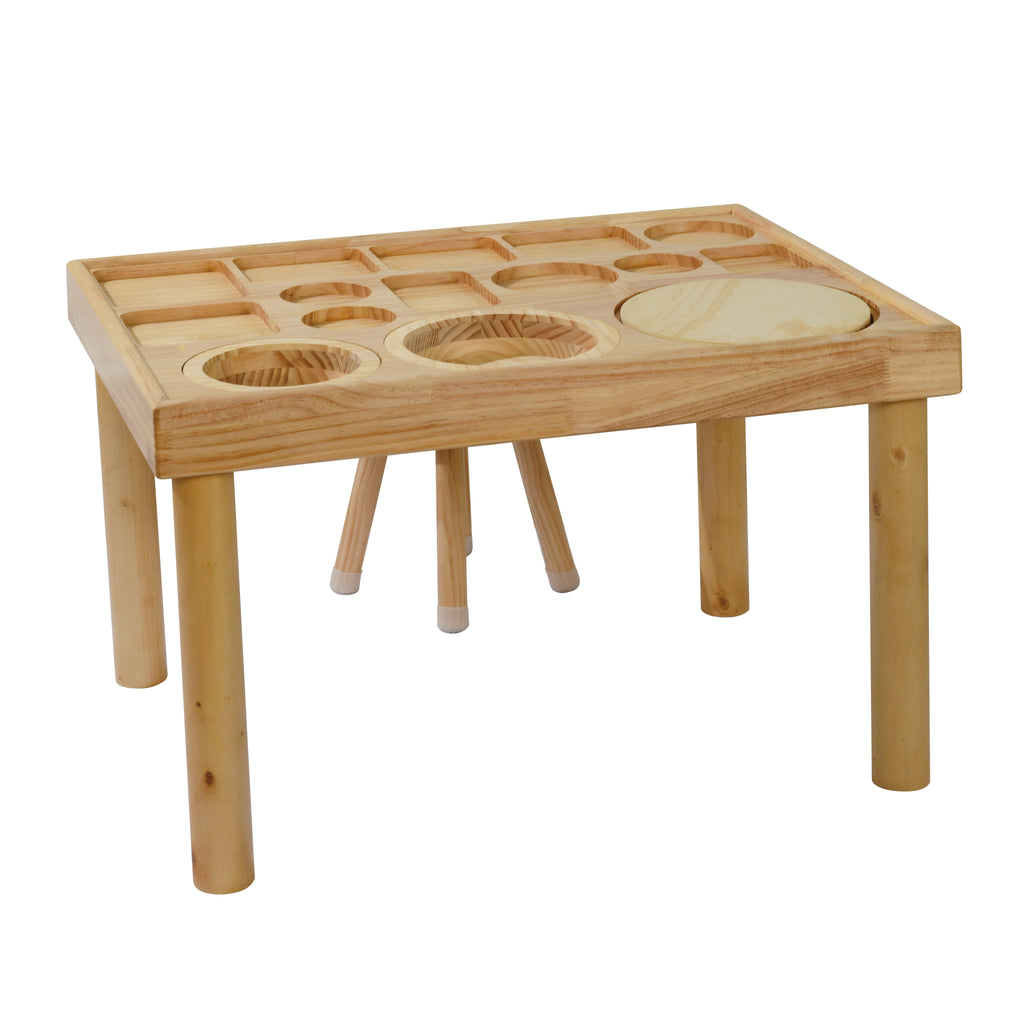 Sensory Table for Toddlers 1-3 with 2 Chairs