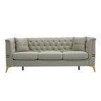 FX-P83-2PC Sofa Set - Modern Velvet Upholstered