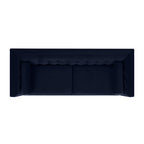 Jack 84" Modern Tuxedo Tufted Sofa, Dark
