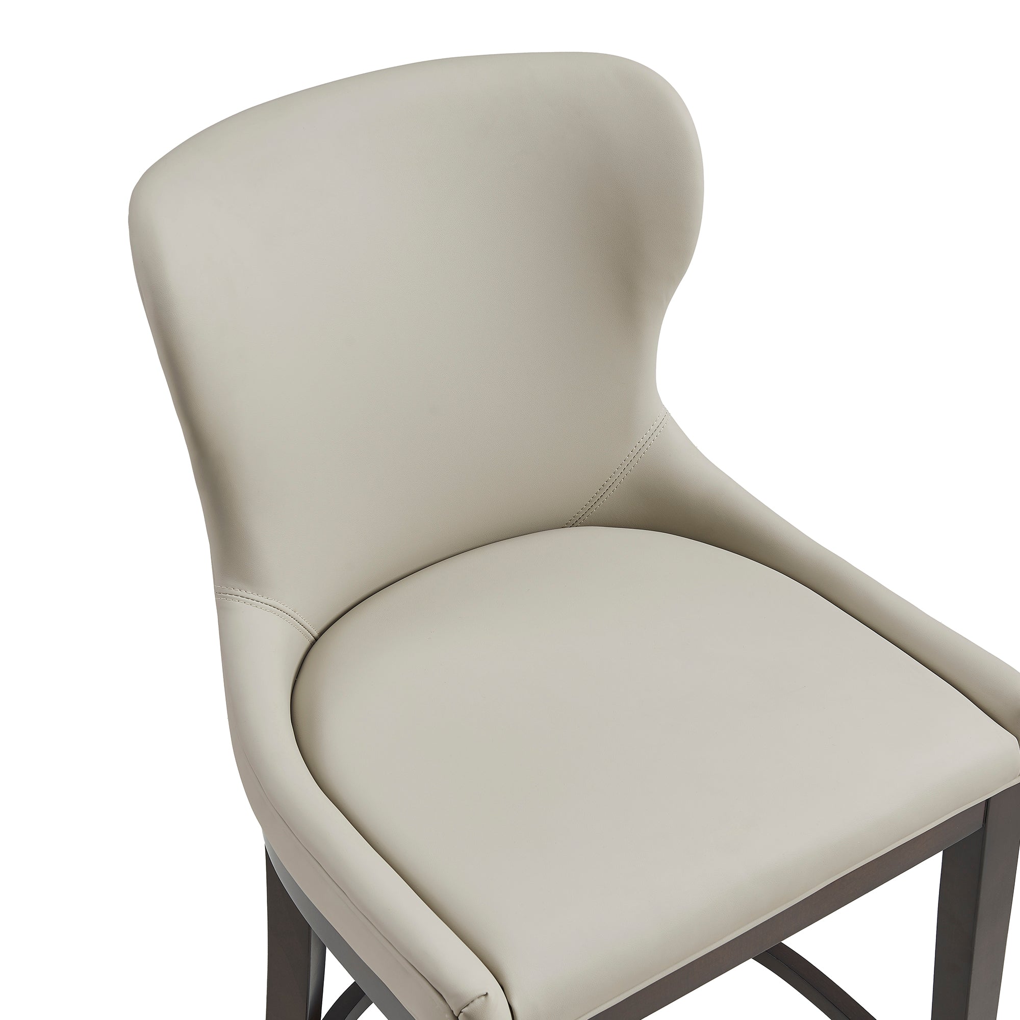 Blair Wood Upholstered Counter Stool in Stone