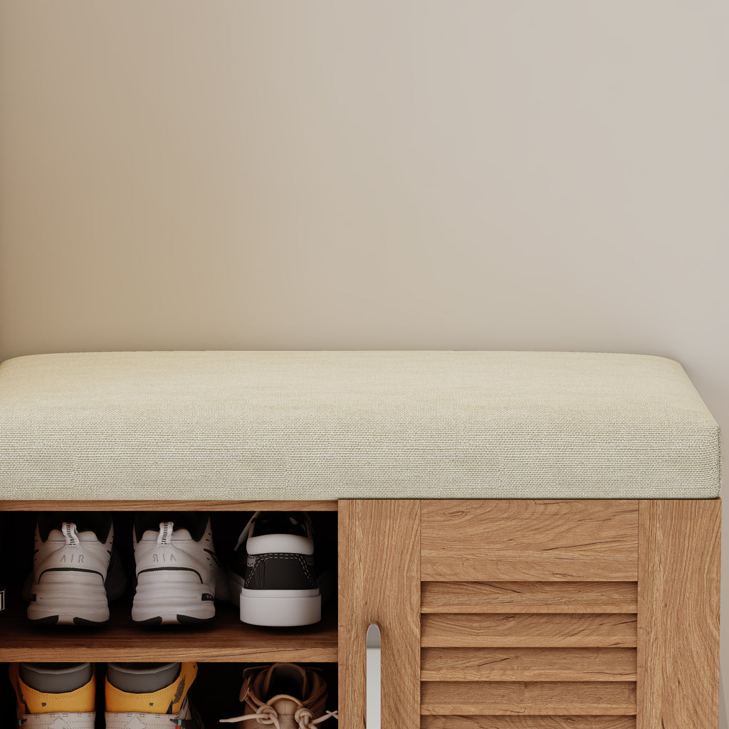 Multi Functional Shoe Storage Cabinet with Bench