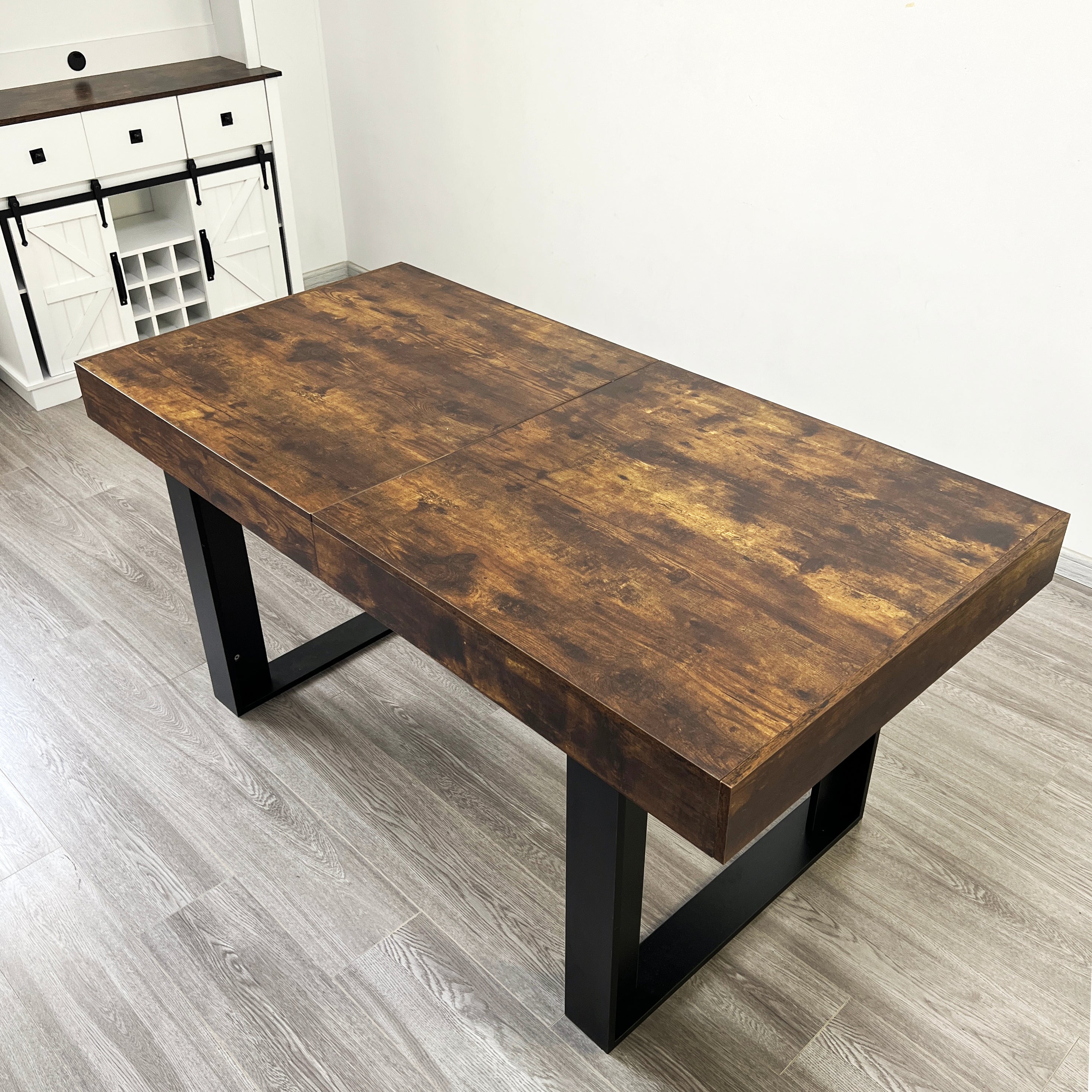 Extendable Dining Room Table for 6, 8, 10
