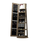 360° Swivel Jewelry Cabinet with Full Length Mirror