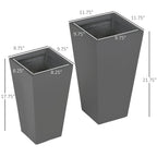 Durable & Stackable Plant Pot Set