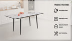 47" Expandable to 63" MDF Square Dining Table