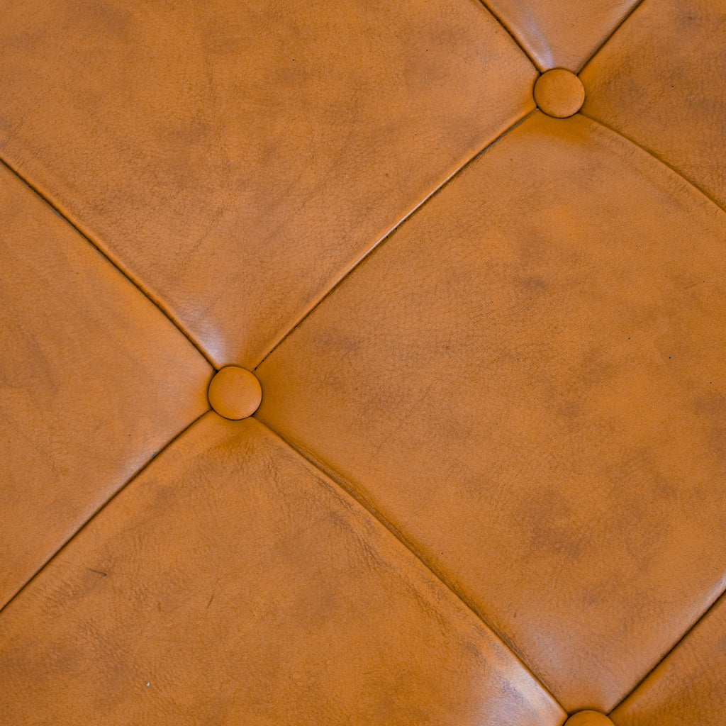 Seletar Tan Leather Ottoman
