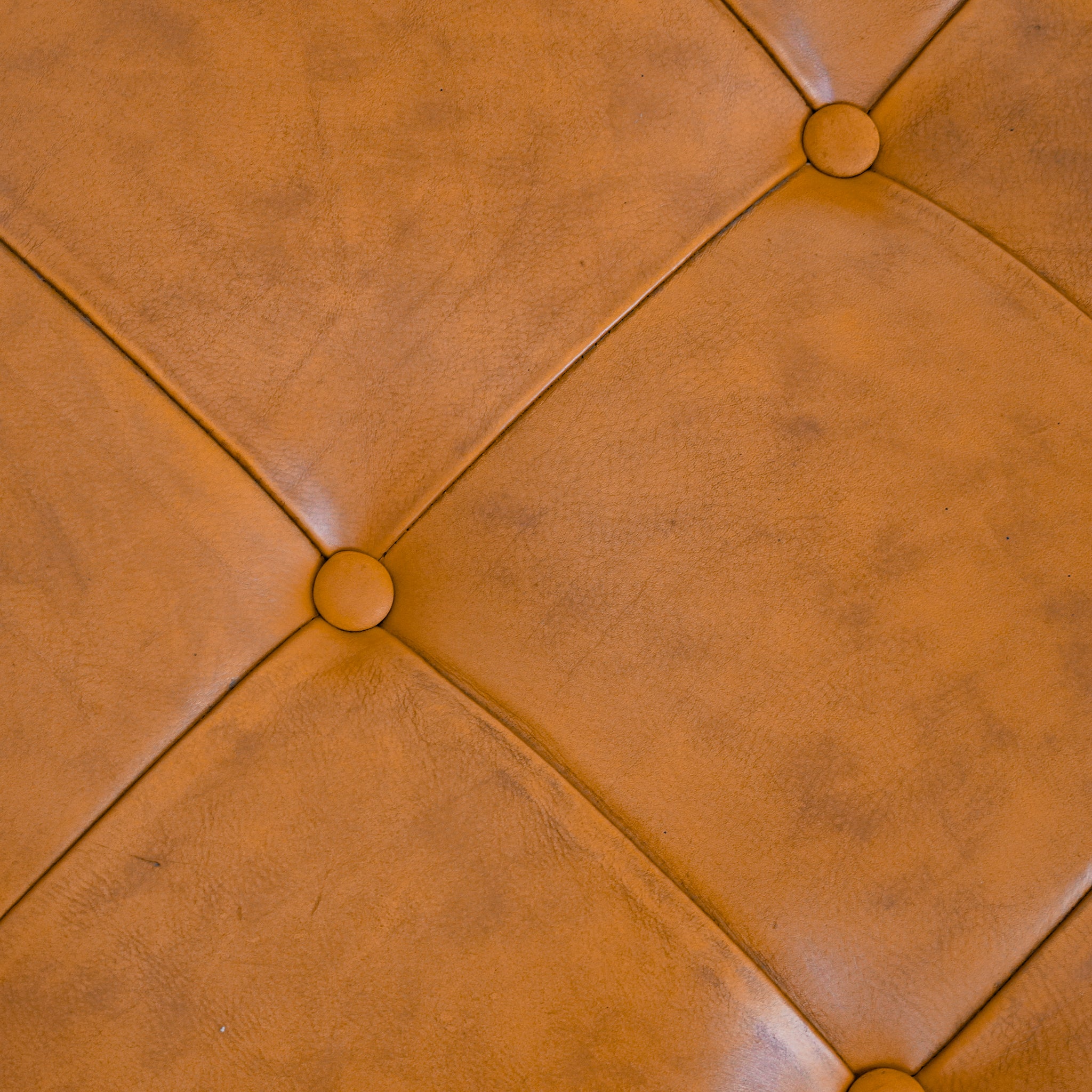 Seletar Tan Leather Ottoman