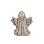 Halloween Ghost Figurine - LED Light Up with Glowing Eyes