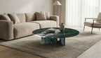 Green Marble & Metal Table