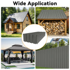 20 Pcs Corrugated Galvanized Metal Roofing Panels