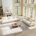 Velvet Modular Sofa Set - Two-Seater & Three-Seater