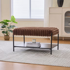 30.7" Wide Upholstered Ottoman Coffee Table Foot Rest