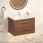 30" Reddish Brown Bathroom Vanity
