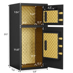 Large Double-Door Coin-Operated Safe with Digital Security Features