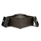 Avalon Square Coffee Table Storage Ottoman