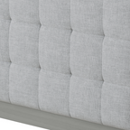 Solid Wood Platform Upholstered Headboard King Bed