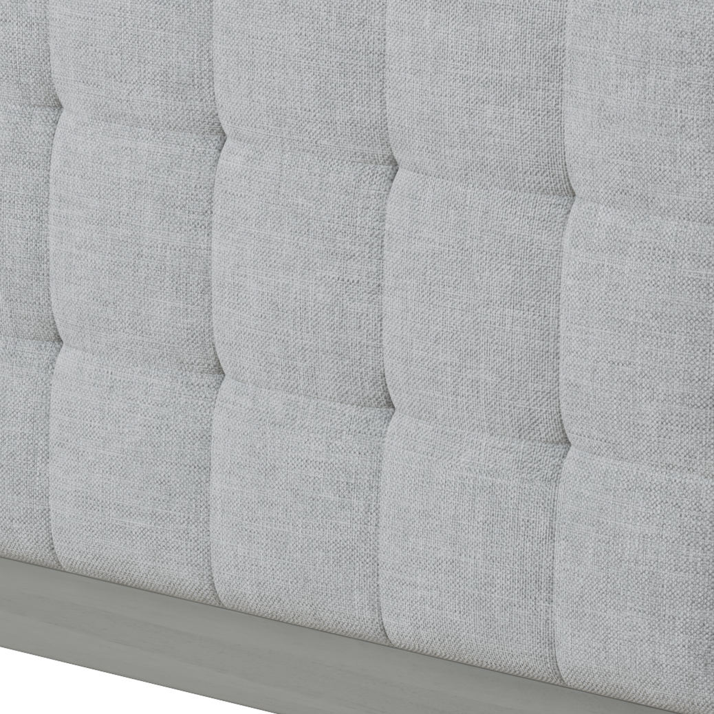 Solid Wood Platform Upholstered Headboard King Bed