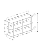 Accent Table - 3-Tier Console for Living Room or Entryway