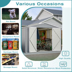 10 x 12 Ft. Outdoor Storage Shed with Floor Frame Kit