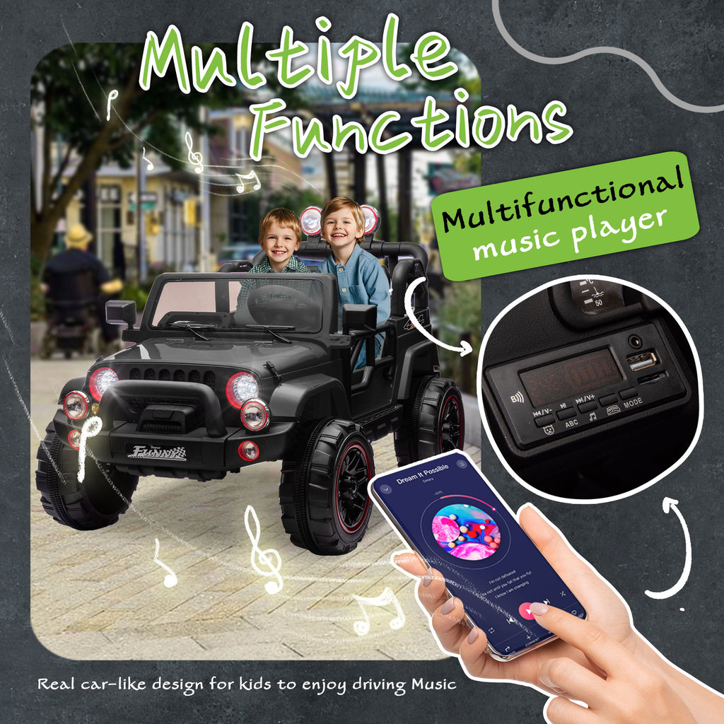 24V Kids Ride On Electric Car with Parental Control