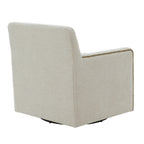 Torrance Swivel Accent Chair with Nailhead Trim