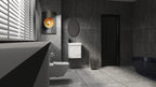 20" Wall-Mounted Bathroom Vanity with Ceramic Sink