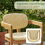 Outdoor Woven Rattan Chair Set