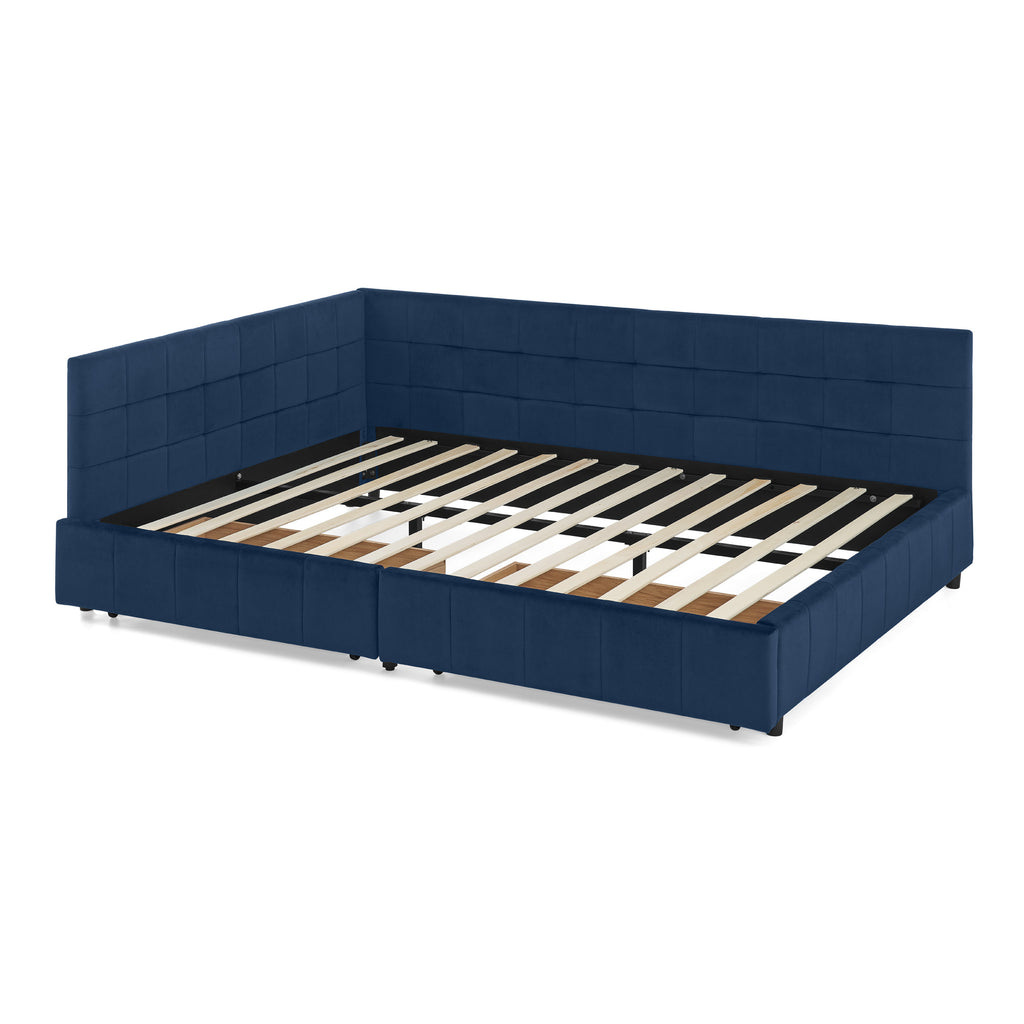 Queen Size Storage Upholstered Tufted Bed Frame