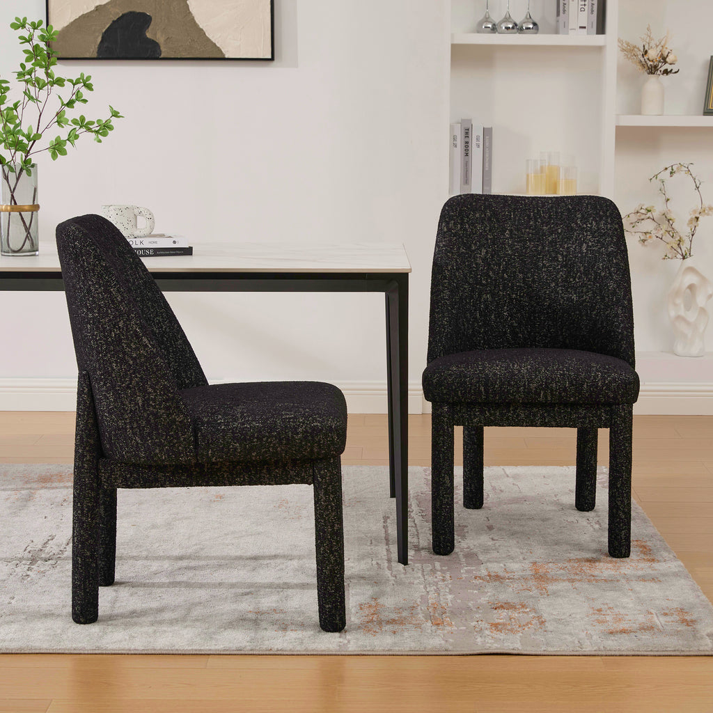 21.46" Wide Modern Minimalist Dining Chair Set of Two