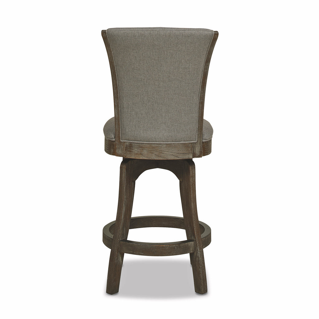 Henry 27" Armless Swivel Counter Height Bar Stool, Heathered