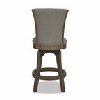Henry 27" Armless Swivel Counter Height Bar Stool, Heathered