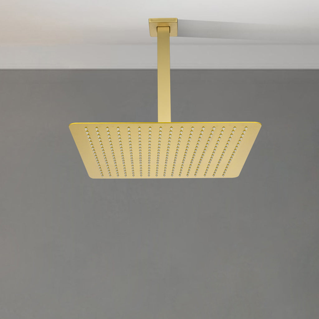 16 Inch Square Rain Shower Head Brushed