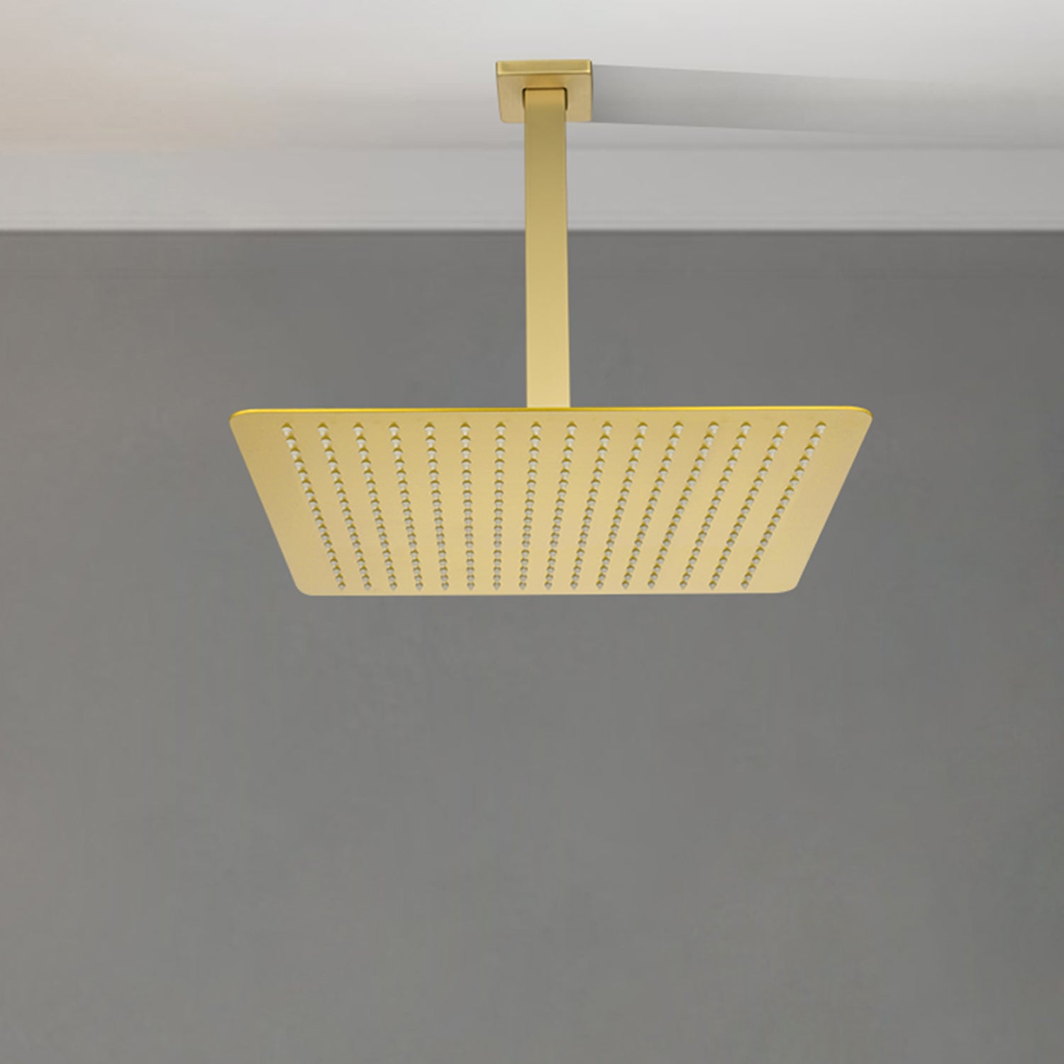 16 Inch Square Rain Shower Head Brushed