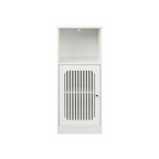 Bathroom Low Cabinet with Louvered Door