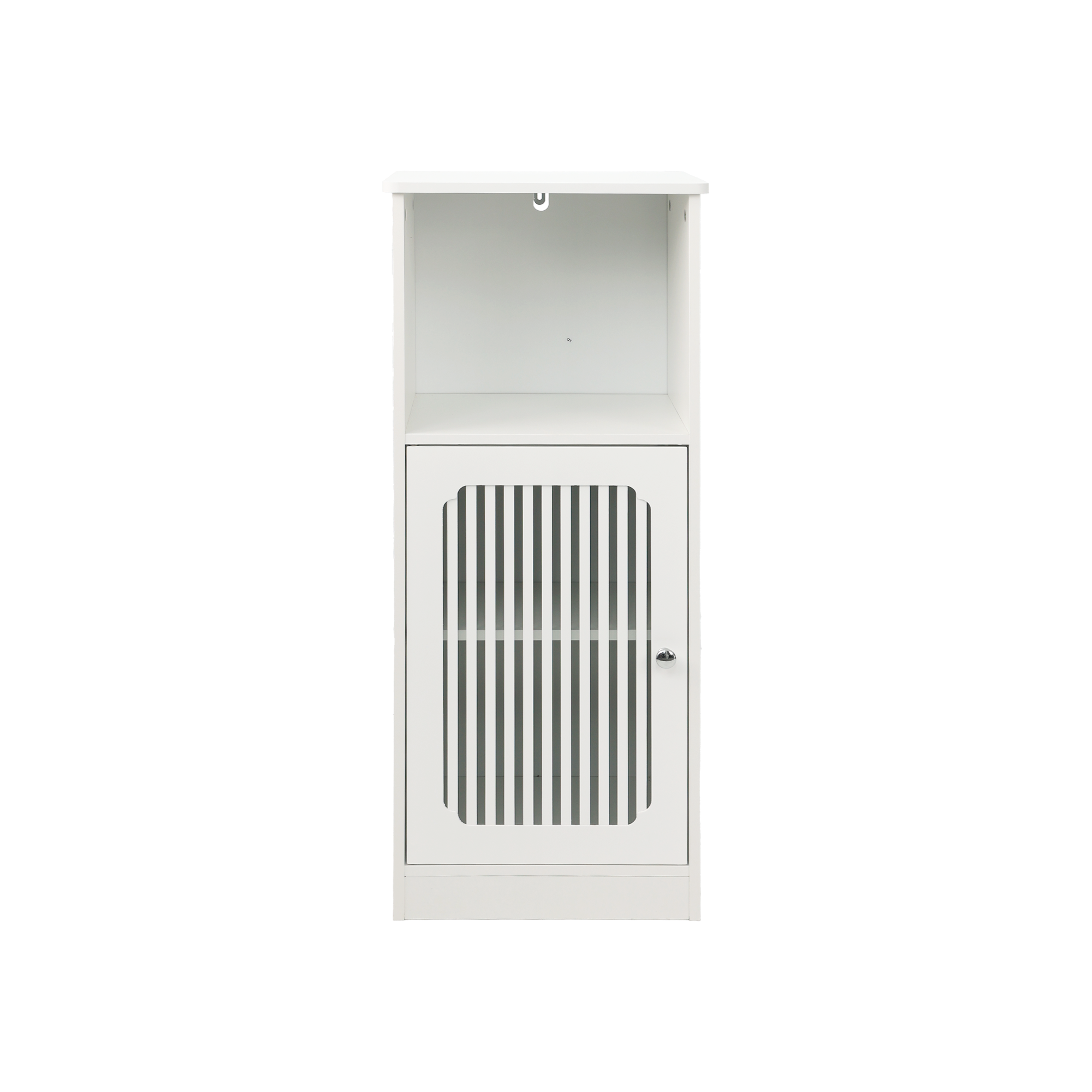 Bathroom Low Cabinet with Louvered Door