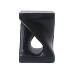 MGO Twist Shape Side Table, Wood-like texture